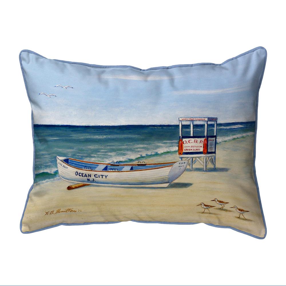 Ocean City Lifeguard Stand Large Indoor/Outdoor Pillow 16x20. Picture 1