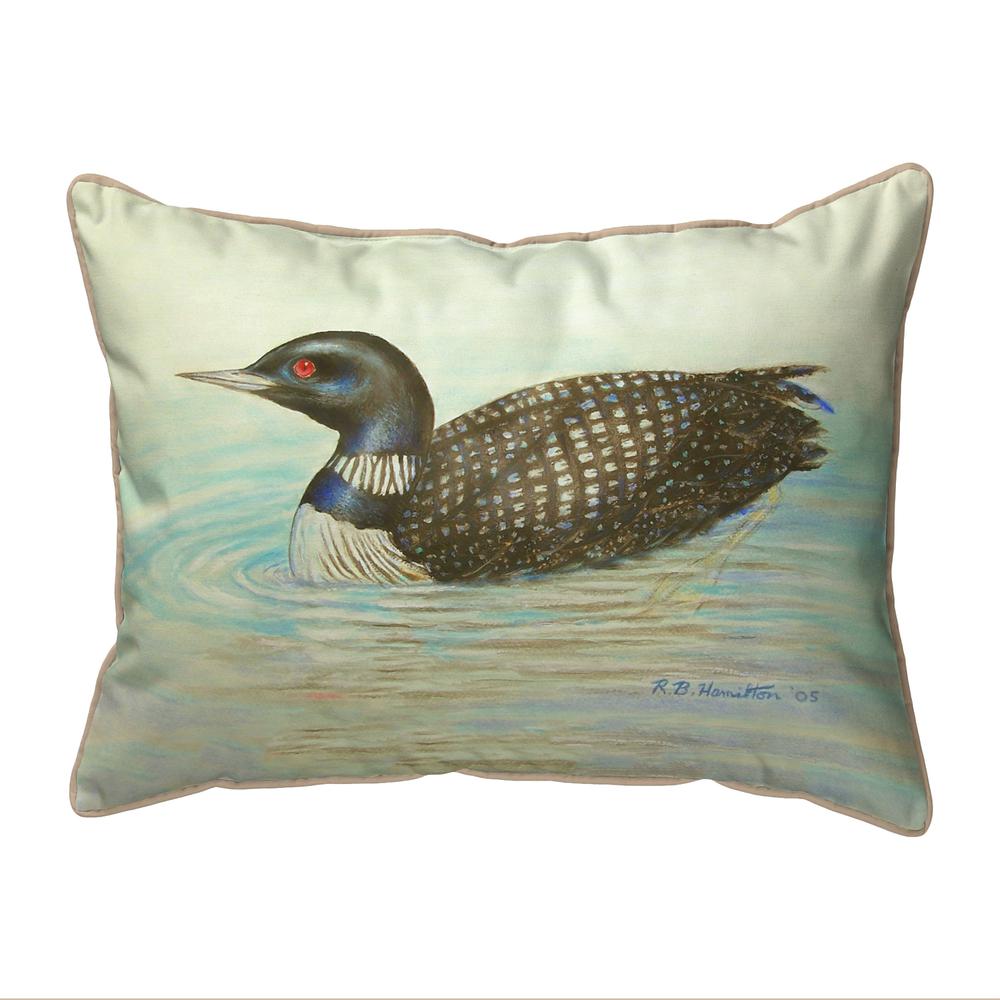 Loon Large Indoor/Outdoor Pillow 16x20. Picture 1
