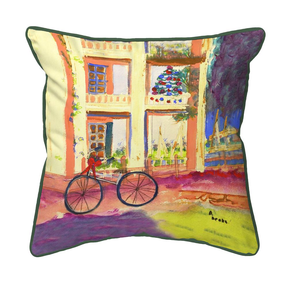 Bike For Christmas Large Indoor/Outdoor Pillow 18x18. Picture 1