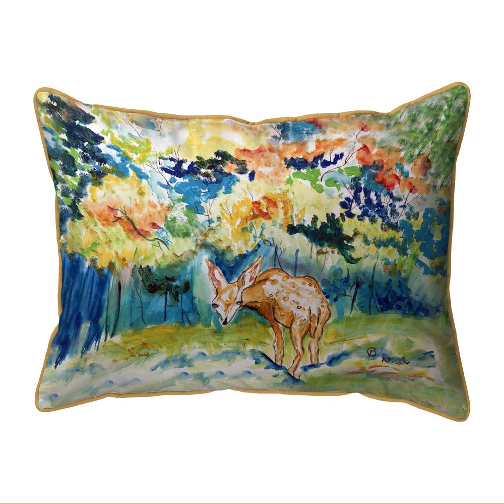 Fall Fawn Large Indoor/Outdoor Pillow 16x20. Picture 1