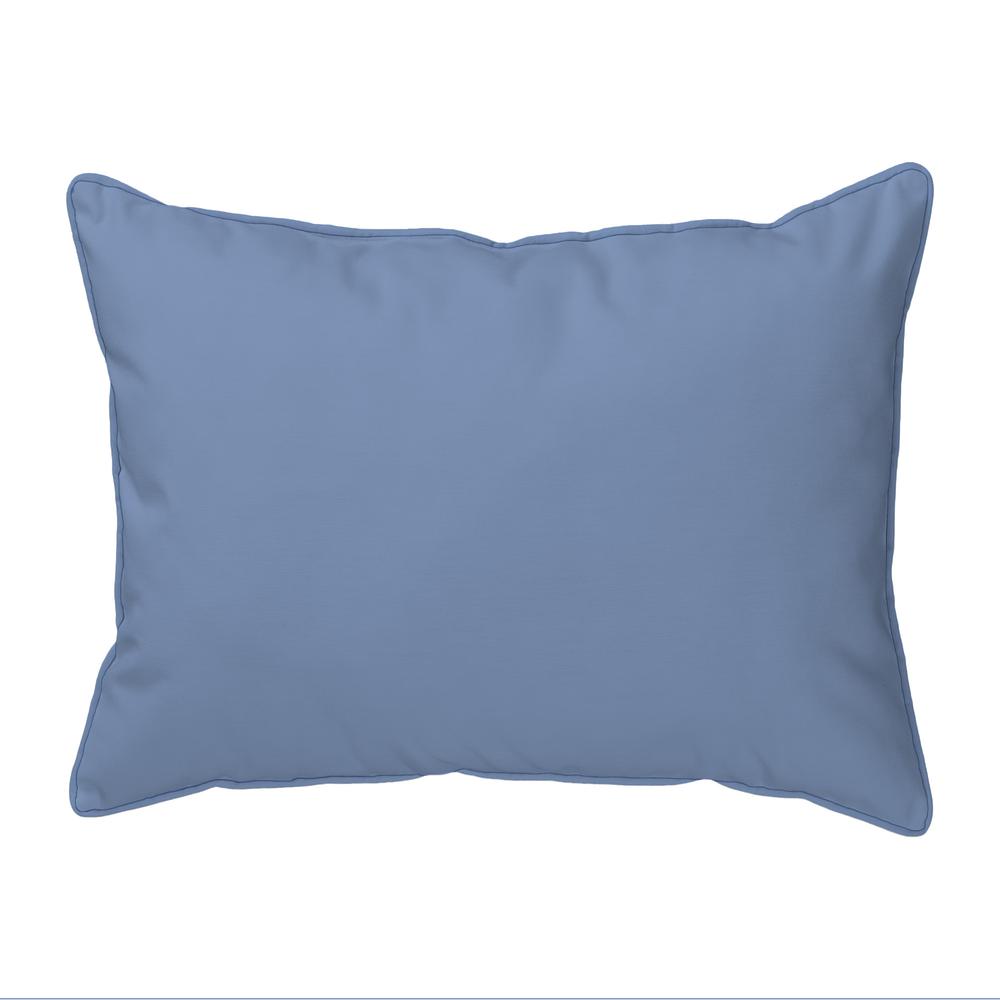 Pine Point, ME Nautical Map - Light Blue Cord Large Corded Indoor/Outdoor Pillow 16x20. Picture 2