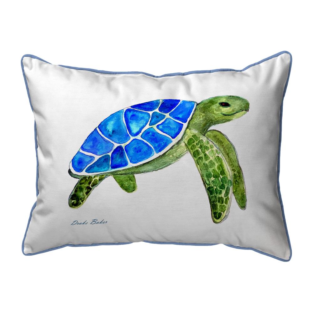 Drake's Sea Turtle Large Indoor/Outdoor Pillow 16x20. Picture 1