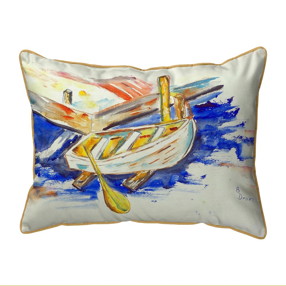 Betsy's Row Boat Large Indoor/Outdoor Pillow 16x20. Picture 1