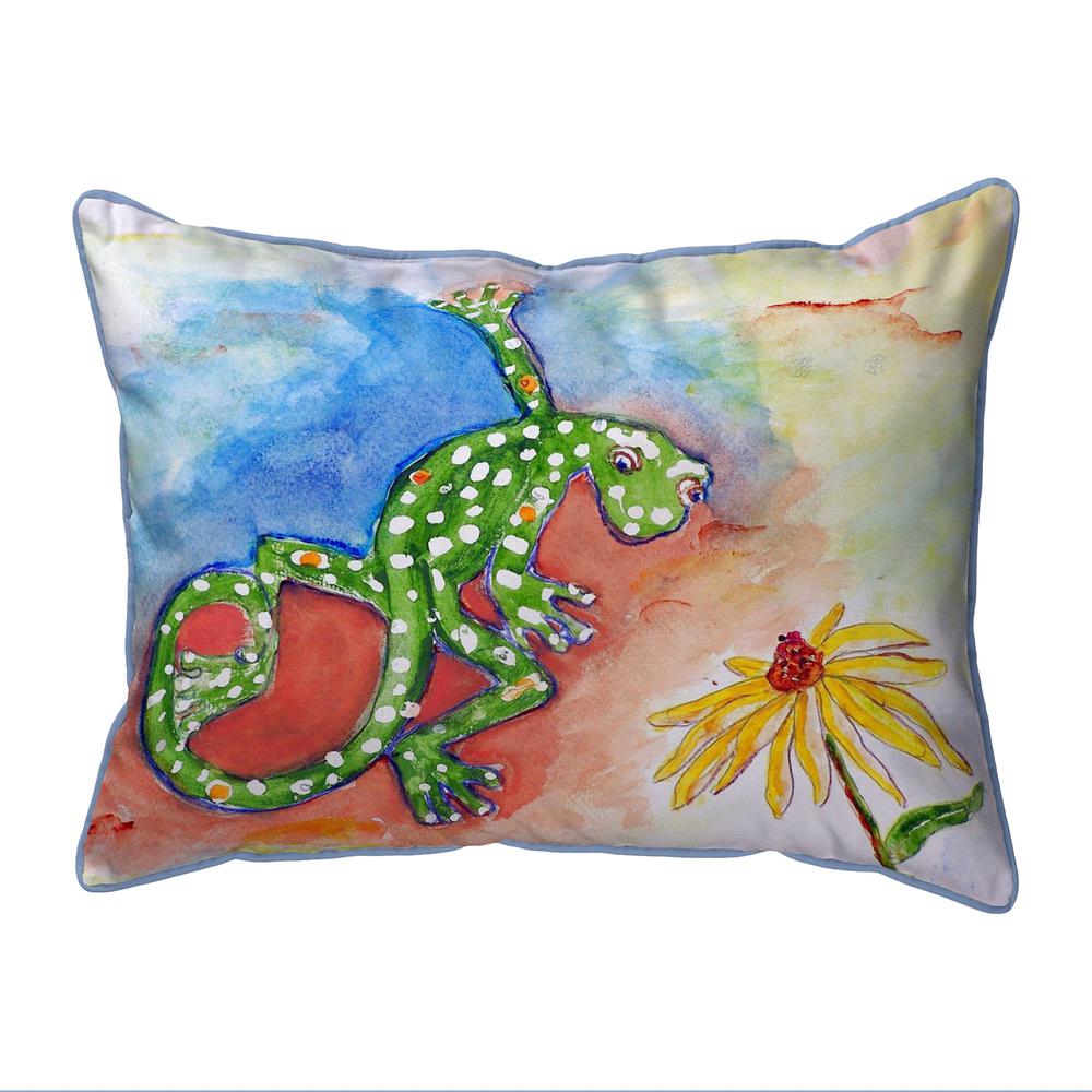Gecko Large Indoor/Outdoor Pillow 16x20. Picture 1