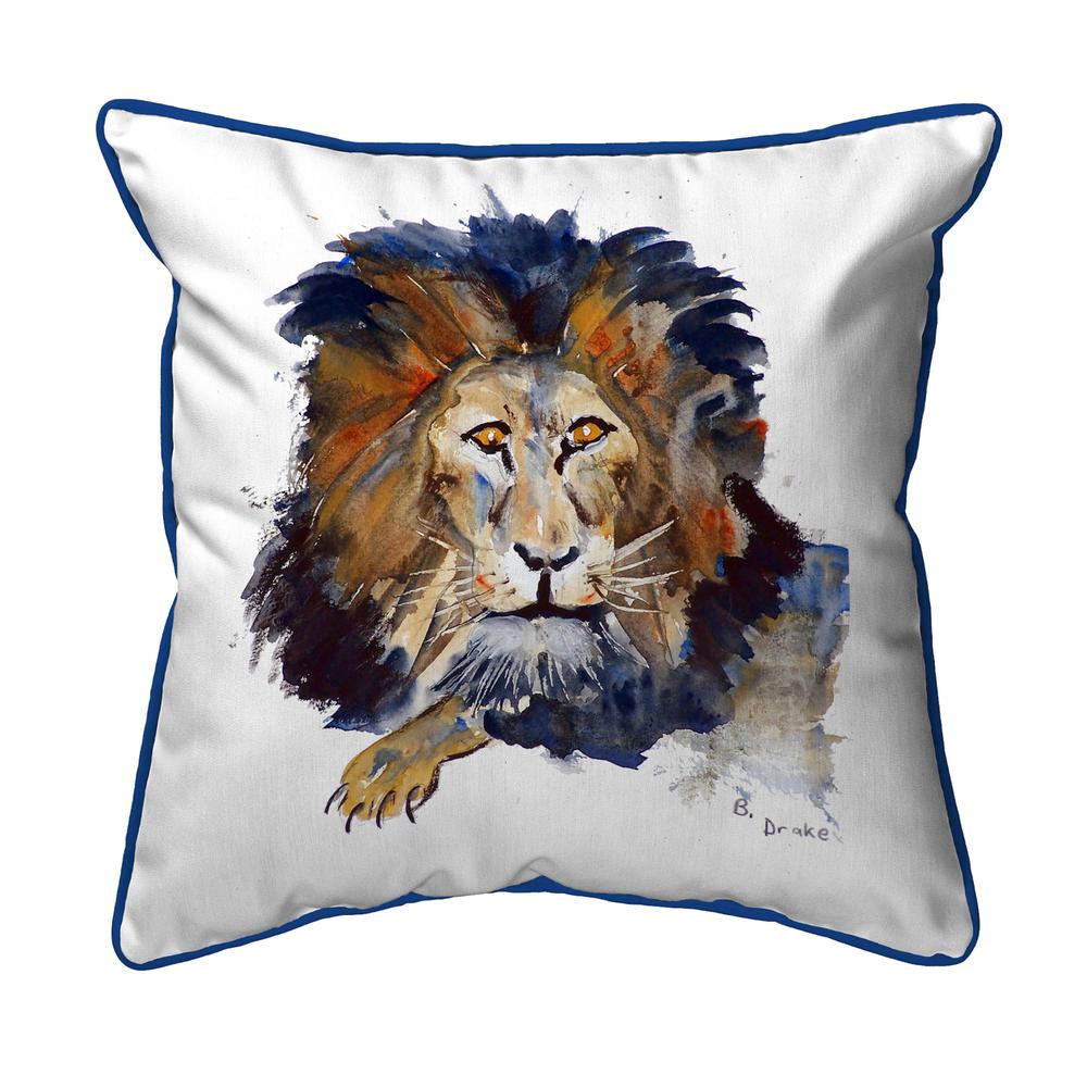 Lion Large Indoor/Outdoor Pillow 18x18. Picture 1