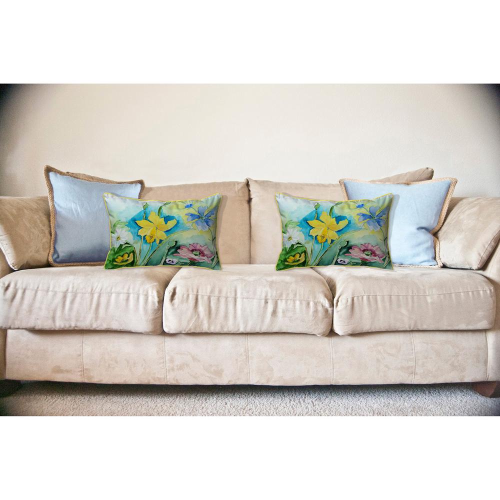 Betsy's Florals Large Indoor/Outdoor Pillow 16x20. Picture 3