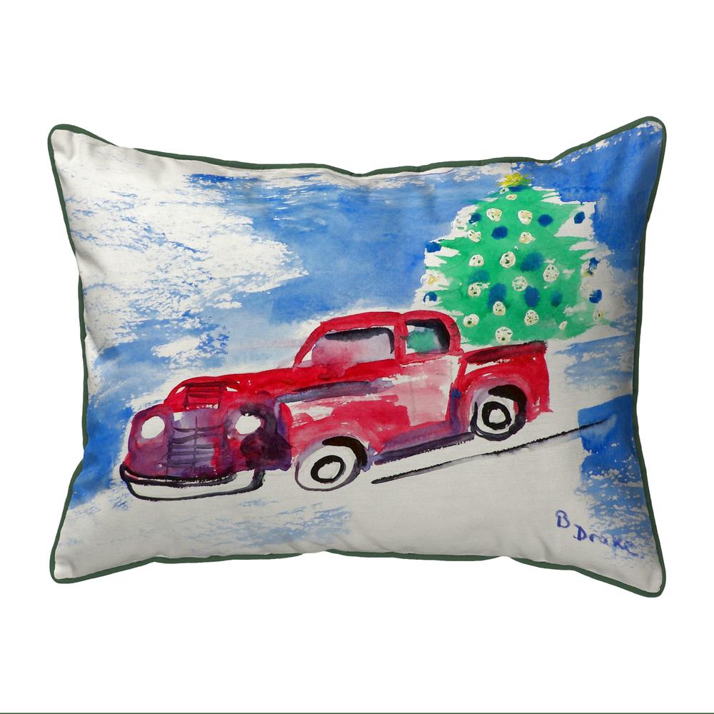 Truck & Tree Large Pillow 16x20. Picture 1