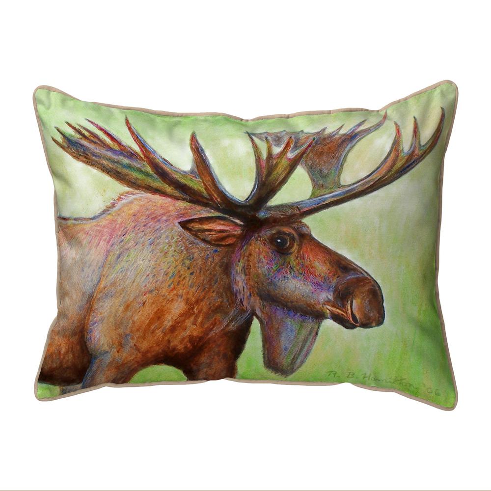 Moose Large Indoor/Outdoor Pillow 16x20. Picture 1