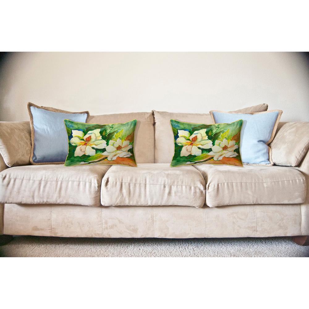 Magnolia Large Indoor/Outdoor Pillow 16x20. Picture 3