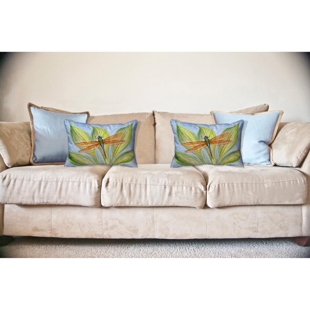 Dick's DragonFly Large Indoor/Outdoor Pillow 16x20. Picture 3