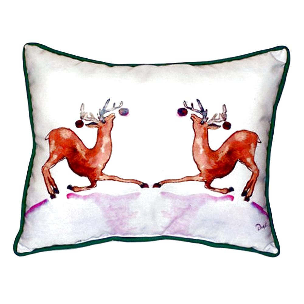 Dancing Deer Large Indoor/Outdoor Pillow 16x20. Picture 1