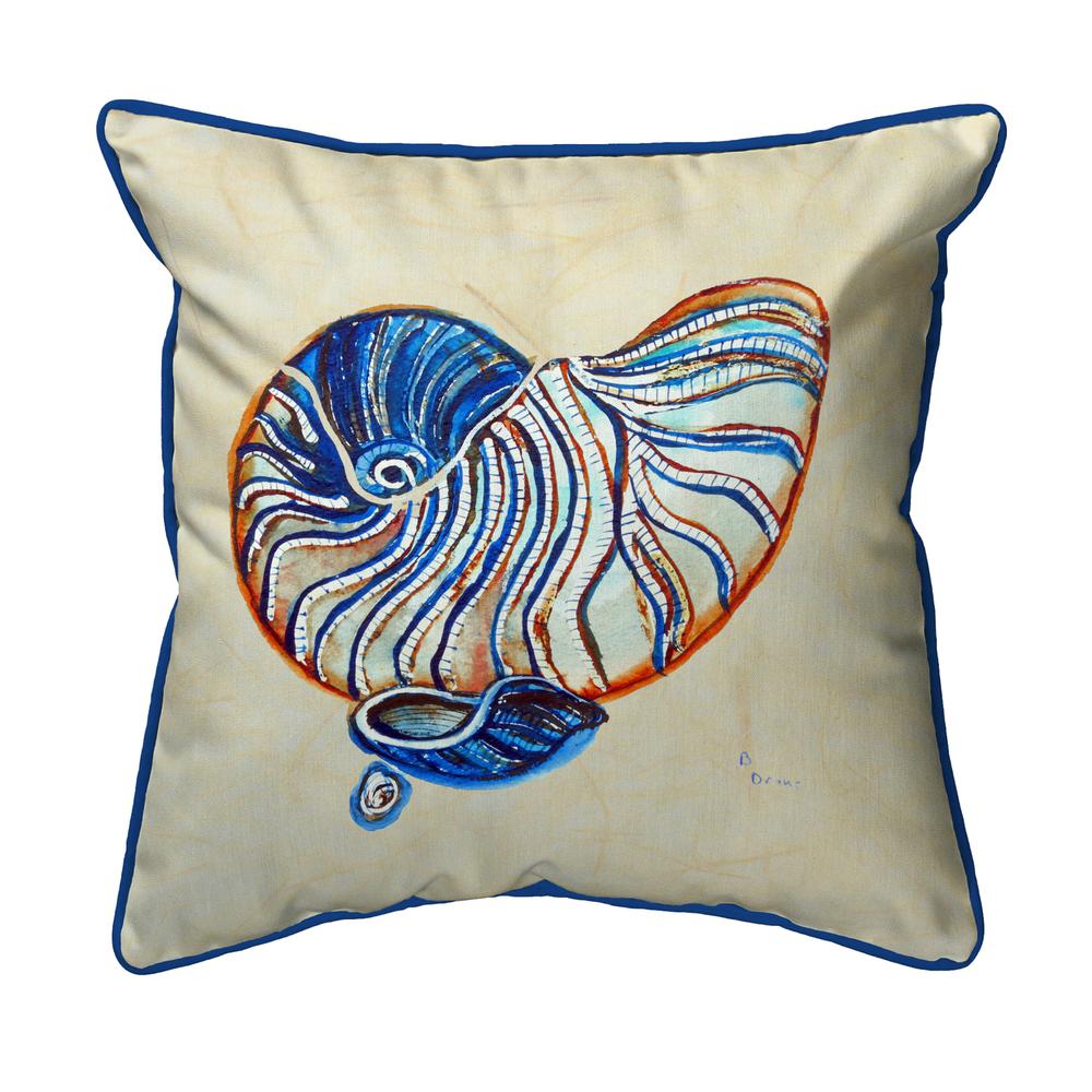 Betsy's Nautilus Large Indoor/Outdoor Pillow 18x18. Picture 1
