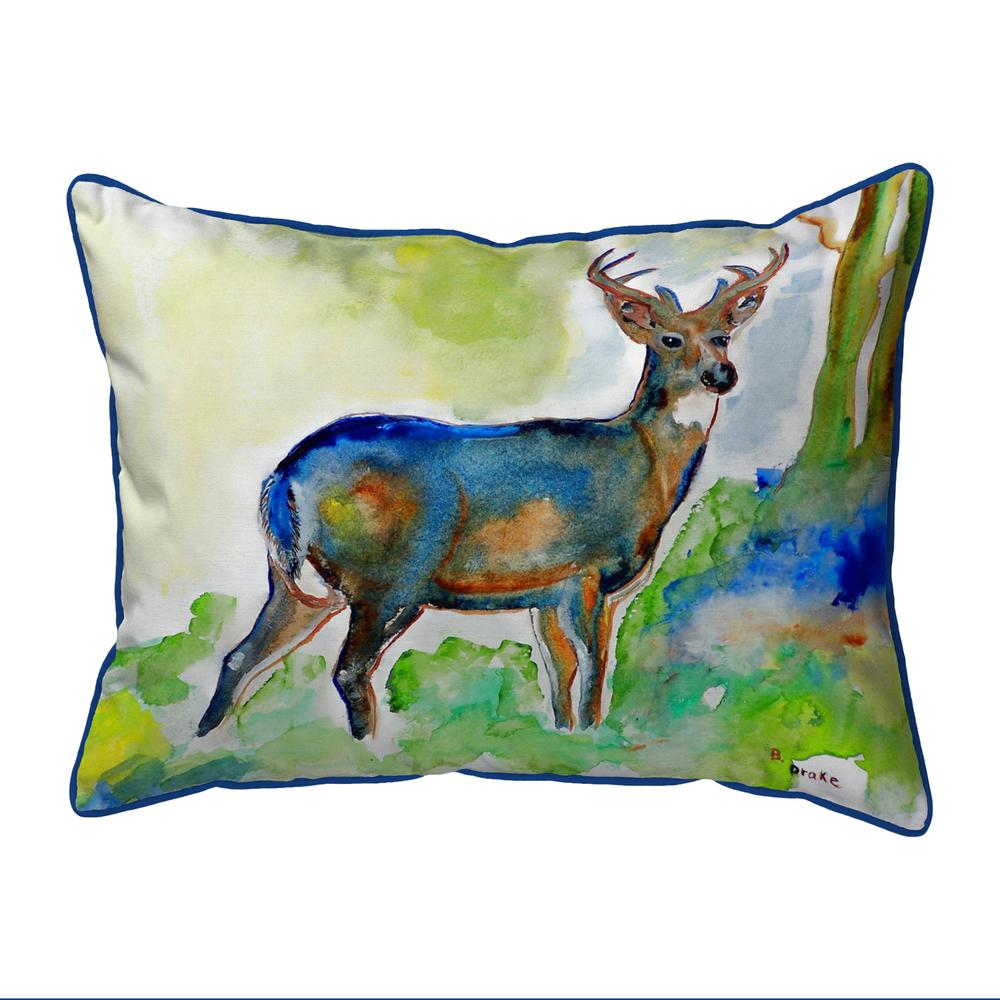 Betsy's Deer Large Indoor/Outdoor Pillow 16x20. Picture 1