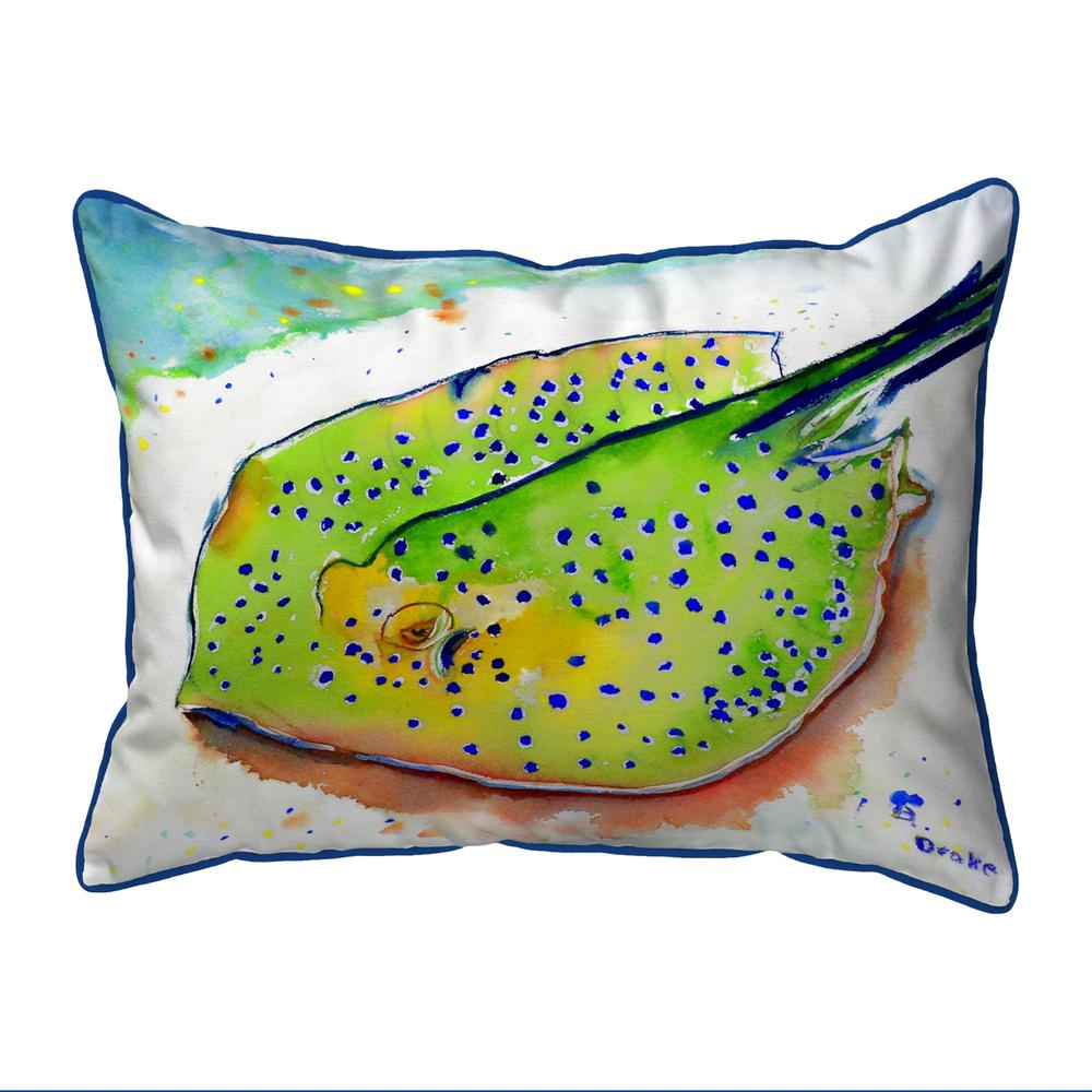 Stingray Large Indoor/Outdoor Pillow 16x20. Picture 1