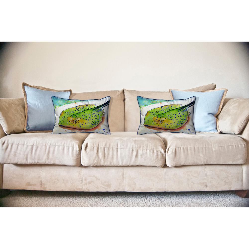 Stingray Large Indoor/Outdoor Pillow 16x20. Picture 3