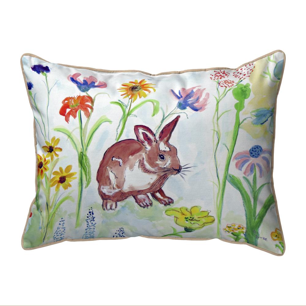 Whiskers Bunny Large Indoor/Outdoor Pillow 16x20. Picture 1