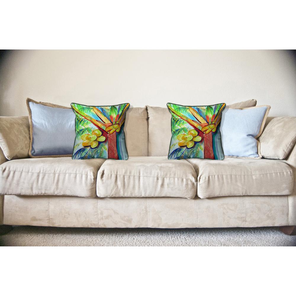 Cocoa Nut Tree Large Indoor/Outdoor Pillow 18x18. Picture 3