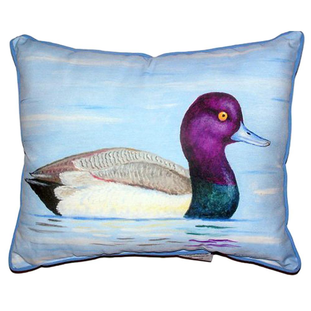 Lesser Scaup Large Indoor/Outdoor Pillow 16x20. Picture 1