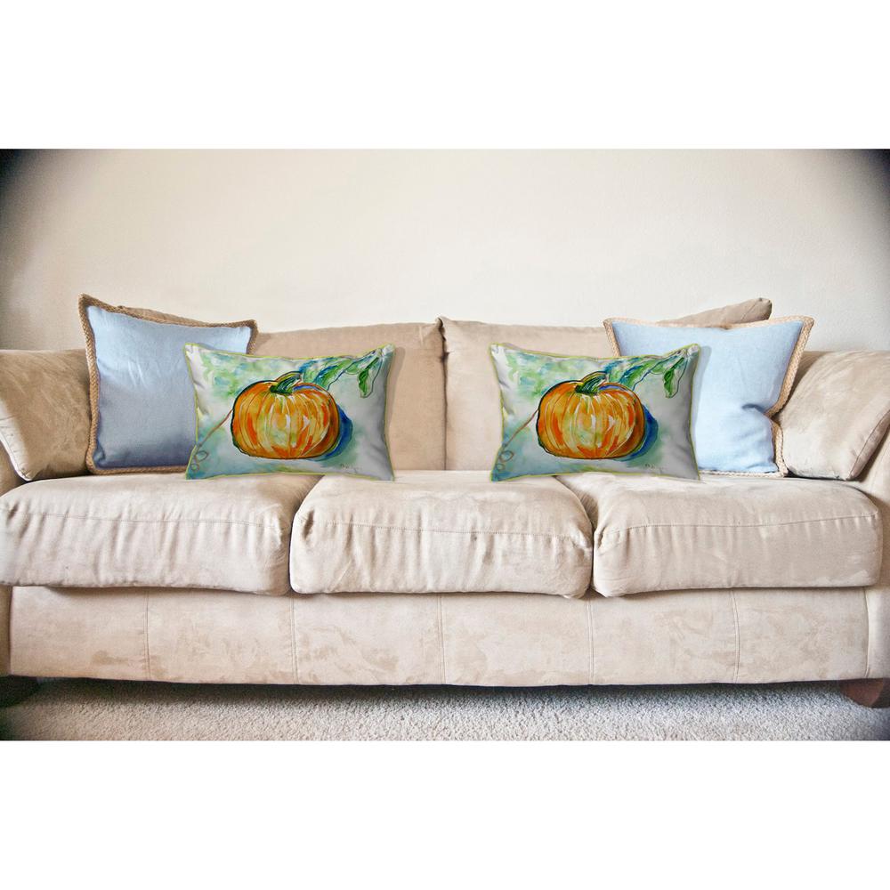 Pumpkin Large Indoor/Outdoor Pillow 16x20. Picture 3