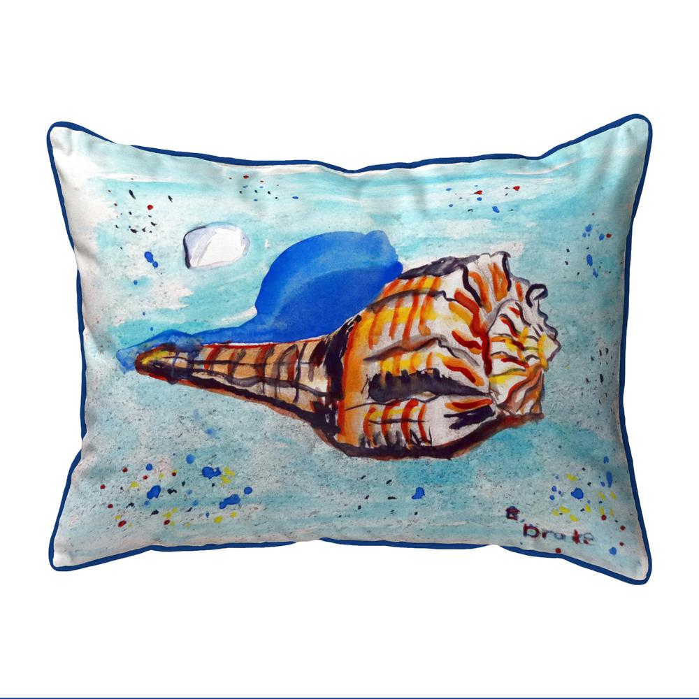 Amber Shell Large Indoor/Outdoor Pillow 16x20. Picture 1