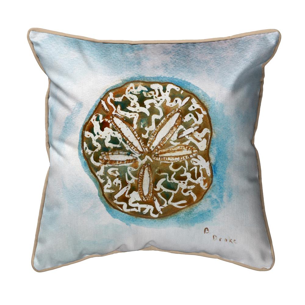 Betsy's Sand Dollar Large Indoor/Outdoor Pillow 18x18. Picture 1