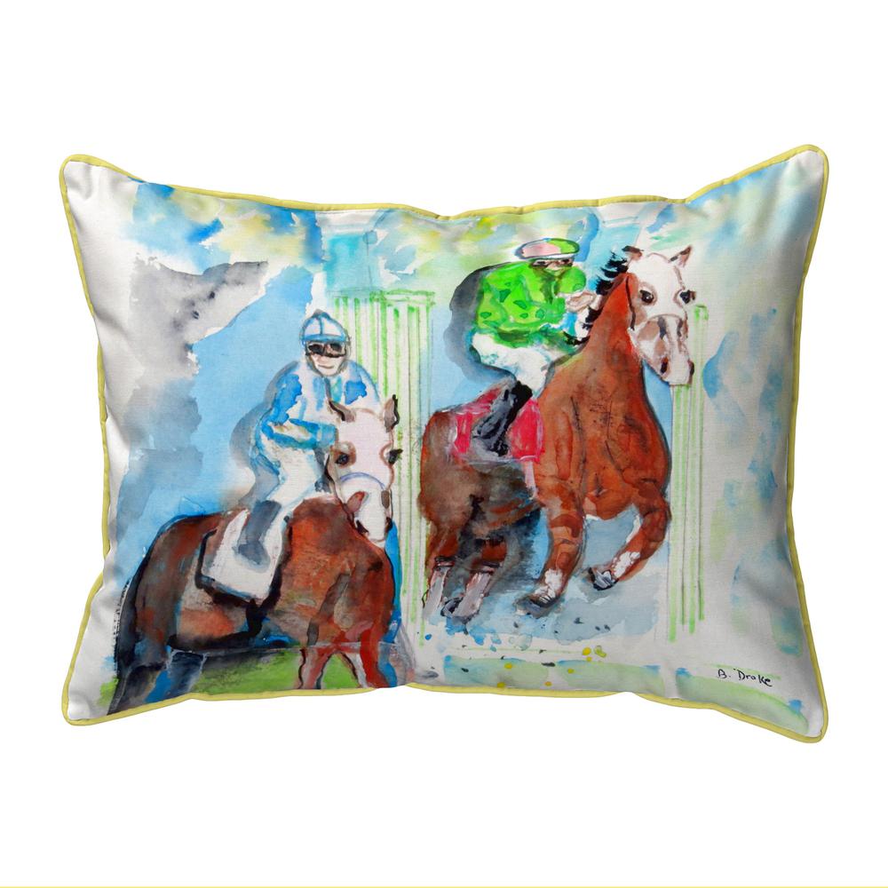 Starting Gate Large Indoor/Outdoor Pillow 16x20. Picture 1