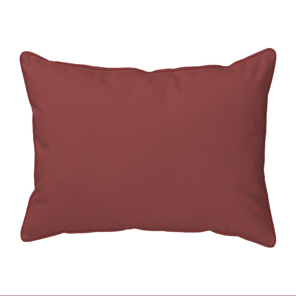 Hummingbird & Fire Plant Large Indoor/Outdoor Pillow 16x20. Picture 2
