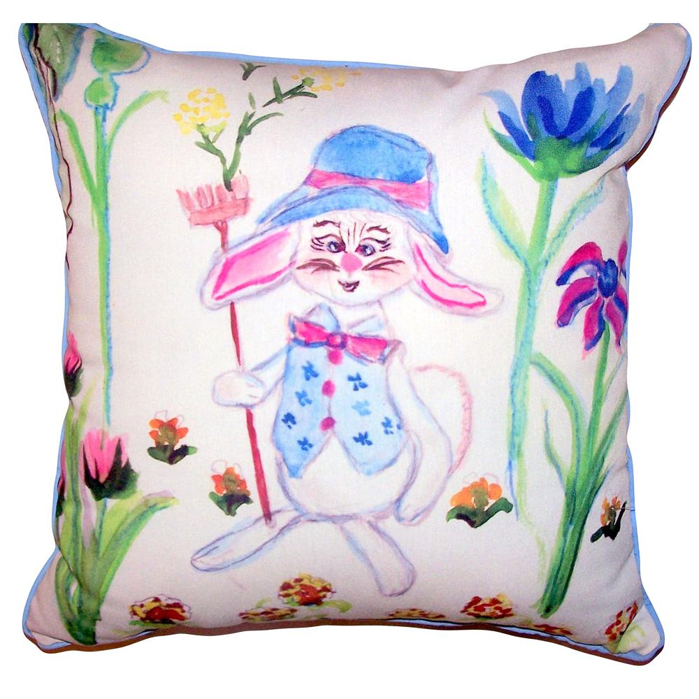 Mrs. Farmer Large Indoor/Outdoor Pillow 18x18. Picture 1