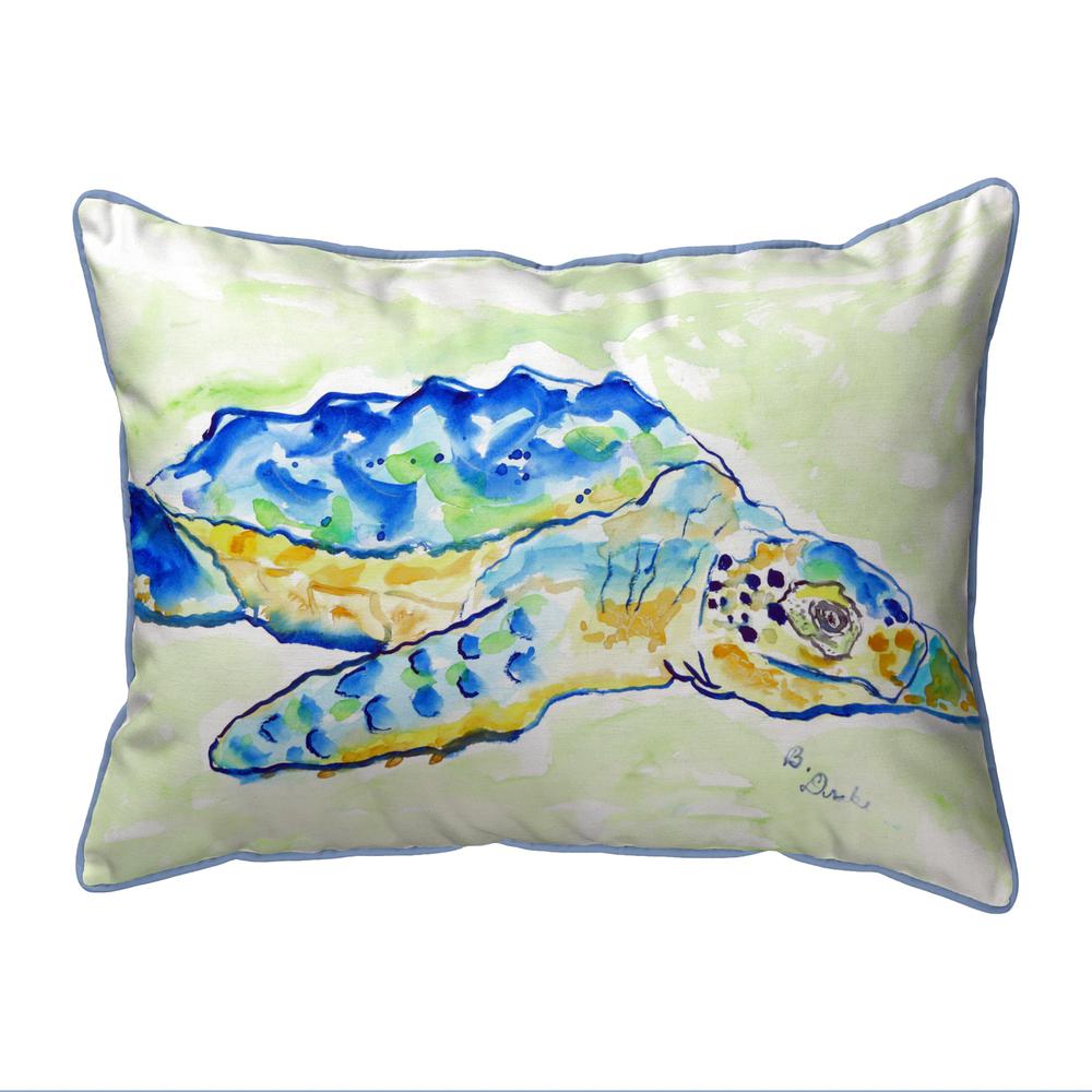 Loggerhead Turtle Large Indoor/Outdoor Pillow 16x20. Picture 1