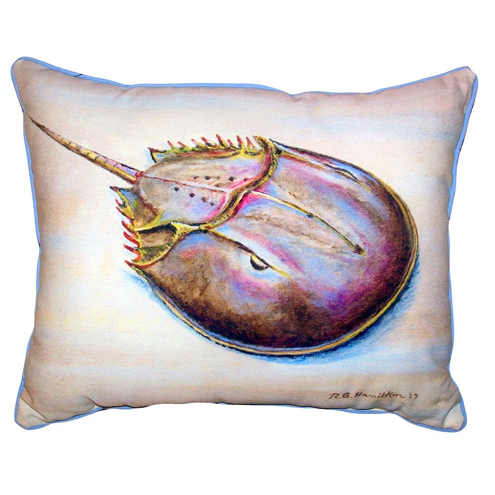 Horseshoe Crab Large Indoor/Outdoor Pillow 16x20. Picture 1