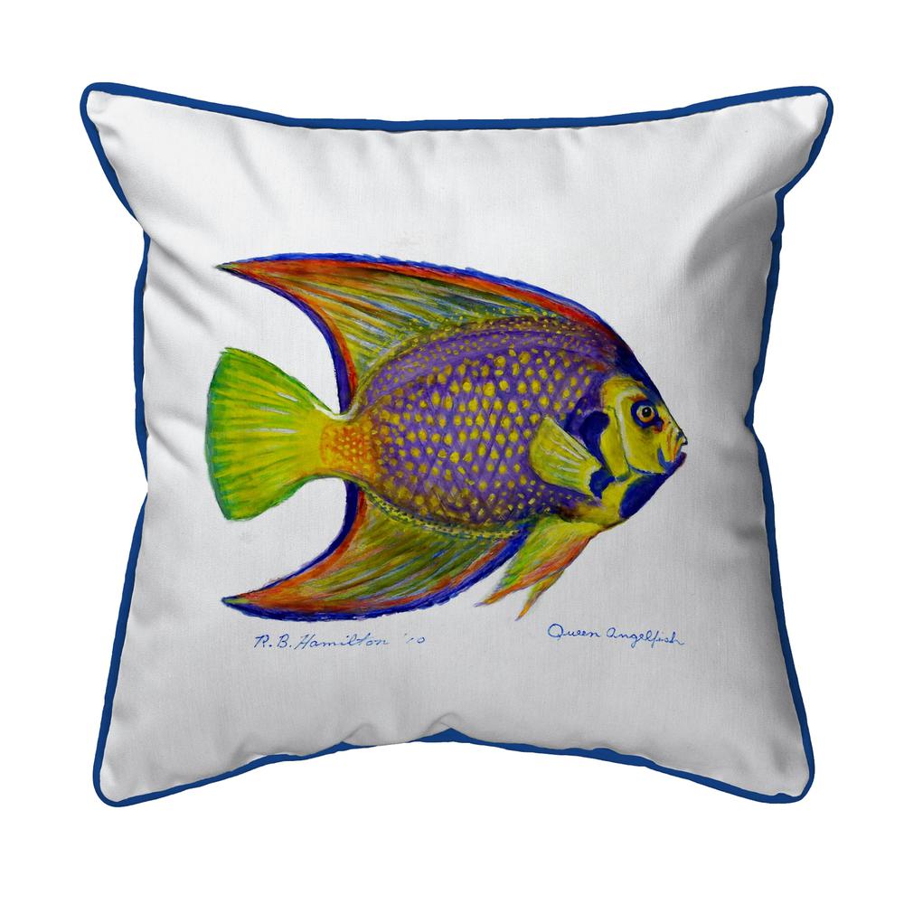 Queen Angelfish Large Indoor/Outdoor Pillow 18x18. Picture 1
