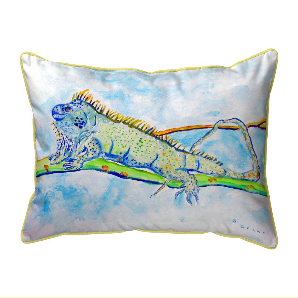 Iguana Large Indoor/Outdoor Pillow 16x20. Picture 1