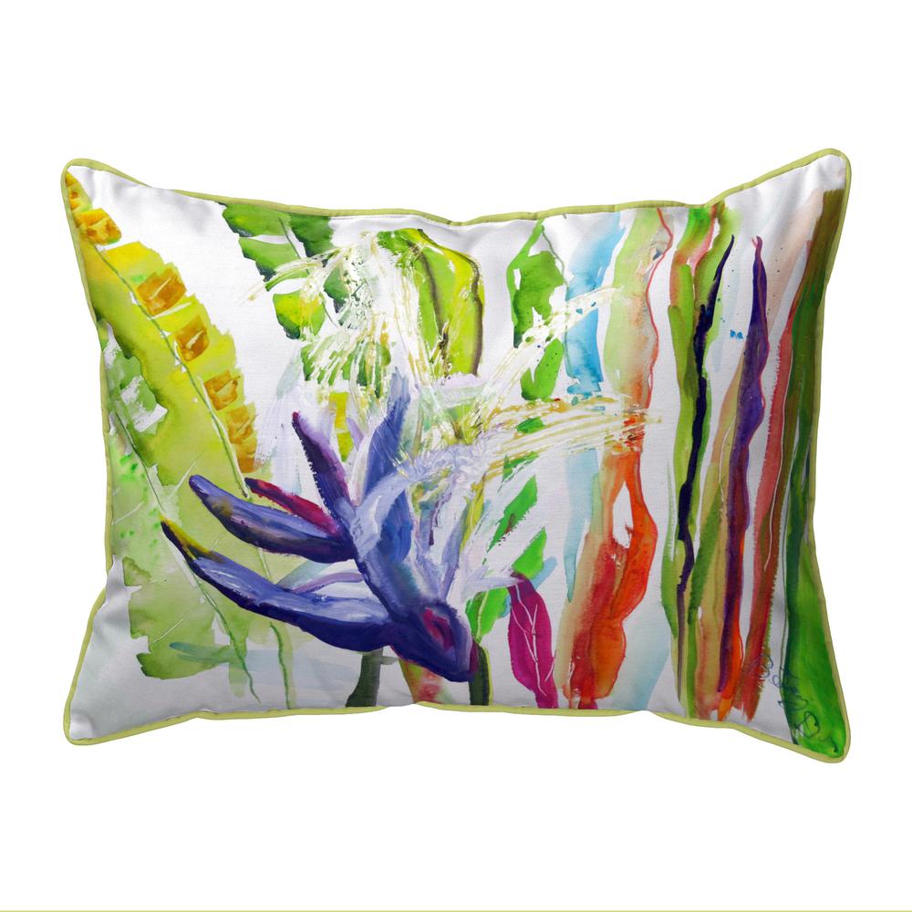 Abstract Bird of Paradise Large Pillow 16x20. Picture 1