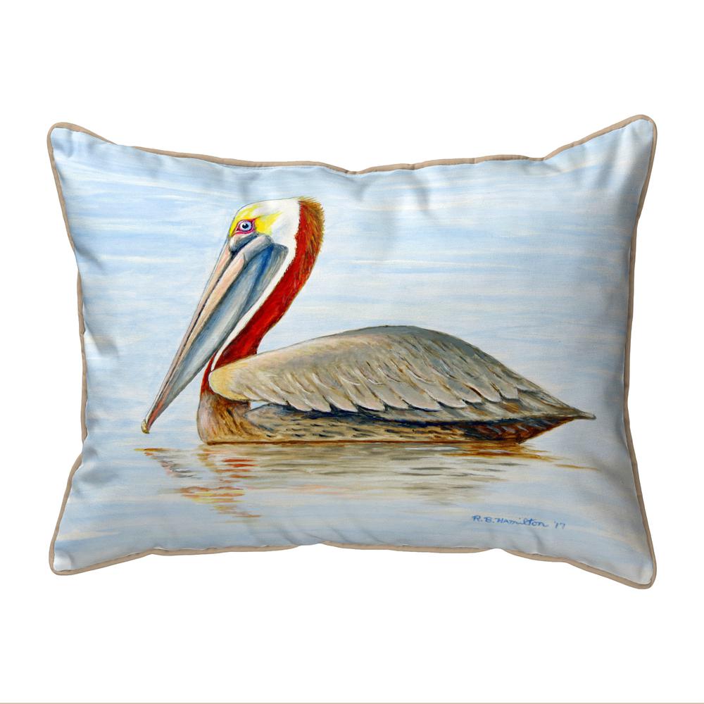 Summer Pelican Large Pillow 16x20. Picture 1