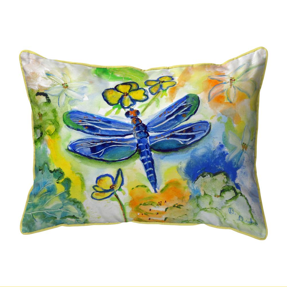 DragonFly's Garden Large Pillow 16x20. Picture 1
