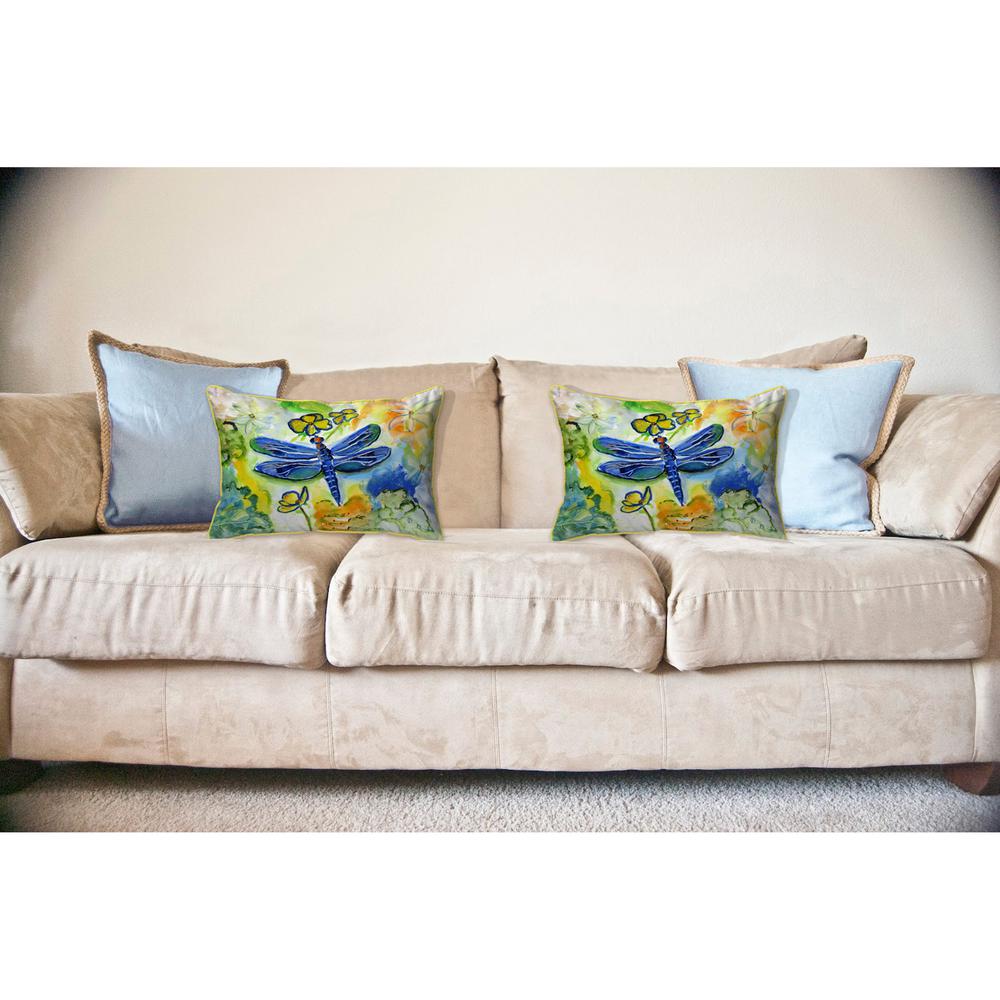 DragonFly's Garden Large Pillow 16x20. Picture 3