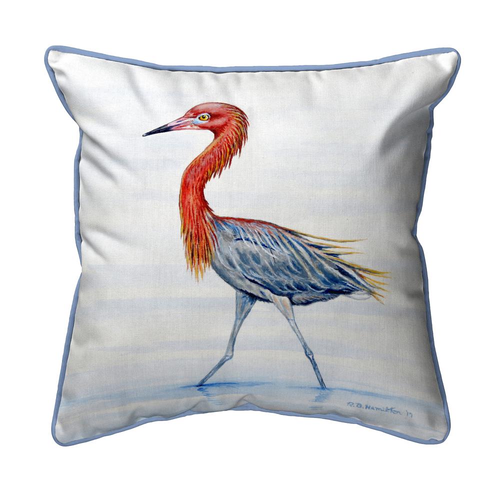 Reddish Egret Large Pillow 16x20. Picture 1
