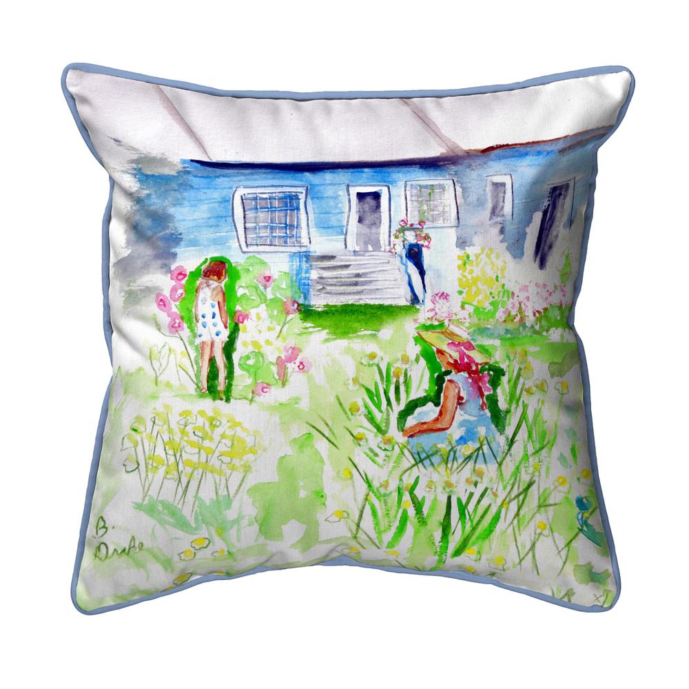 Front Yard Garden Large Pillow 18x18. Picture 1