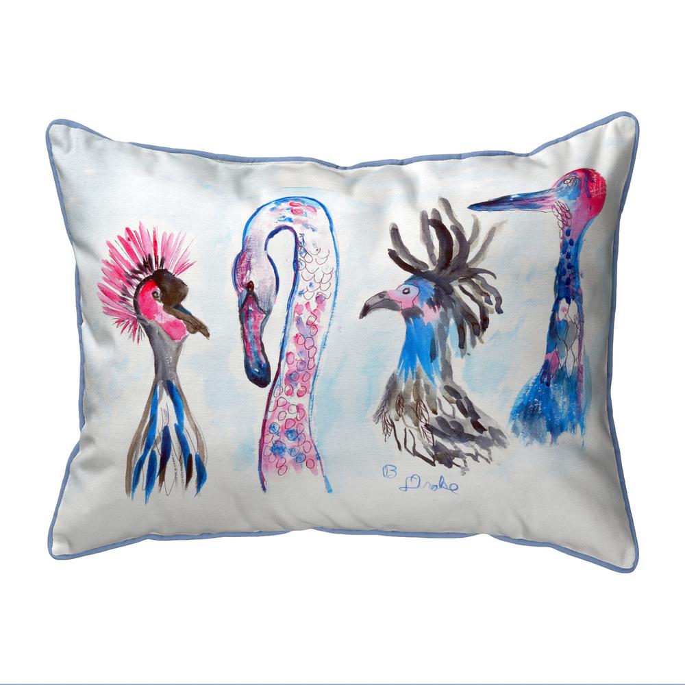 Loony Birds Large Pillow 16x20. Picture 1