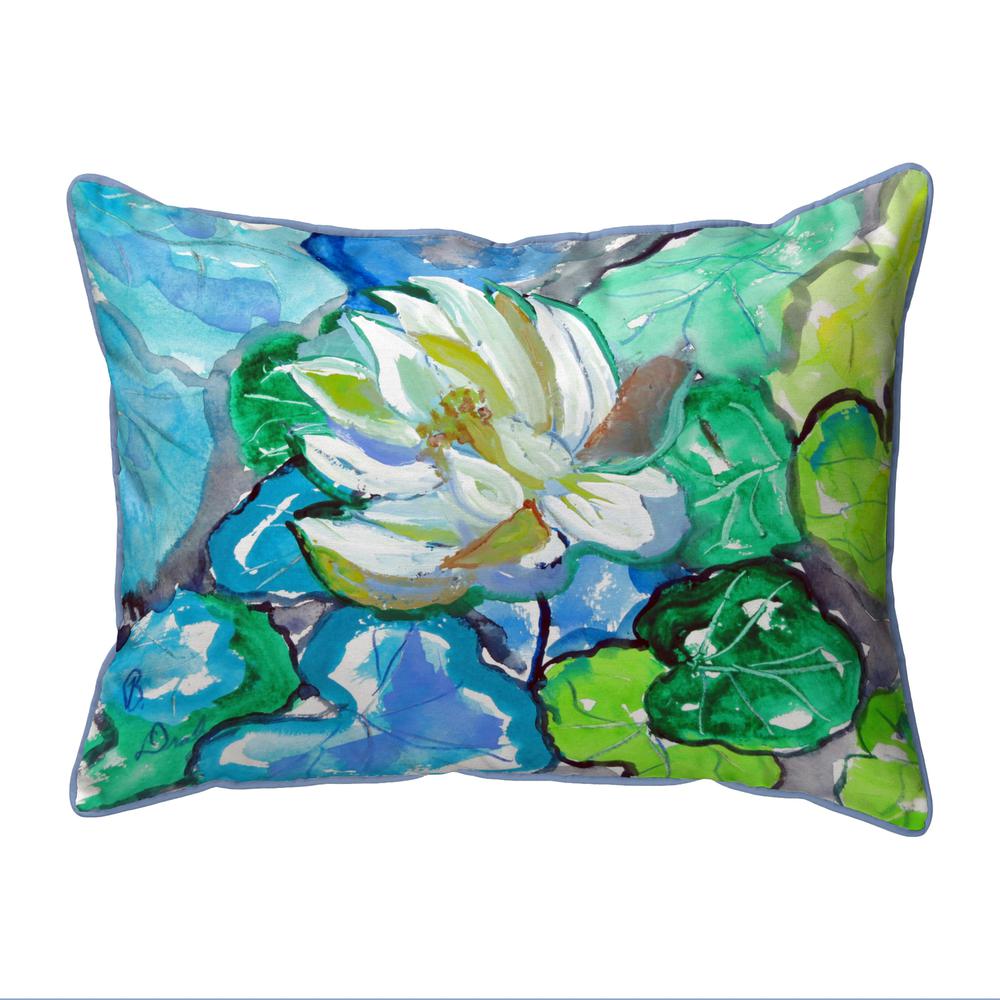 White Lily Large Pillow 16x20. Picture 1