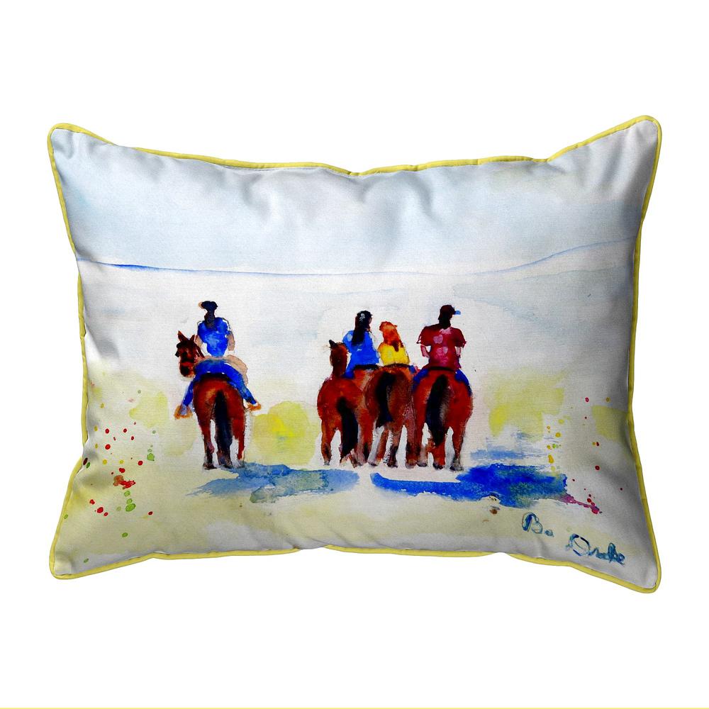 Beach Riders Large Indoor/Outdoor Pillow 16x20. Picture 1