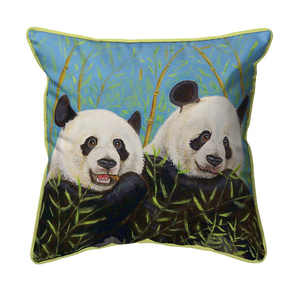 Pandas Large Indoor/Outdoor Pillow 18x18. Picture 1