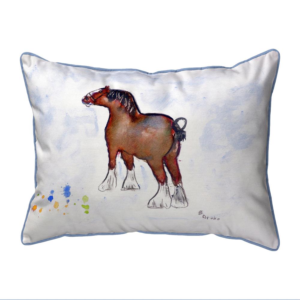 Clydesdale Large Indoor/Outdoor Pillow 16x20. Picture 1