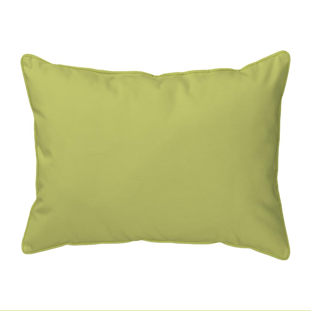 Green Heron II Large Indoor/Outdoor Pillow 16x20. Picture 2