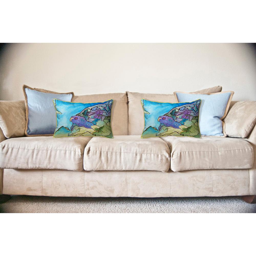 Purple Turtle Large Indoor/Outdoor Pillow 16x20. Picture 3
