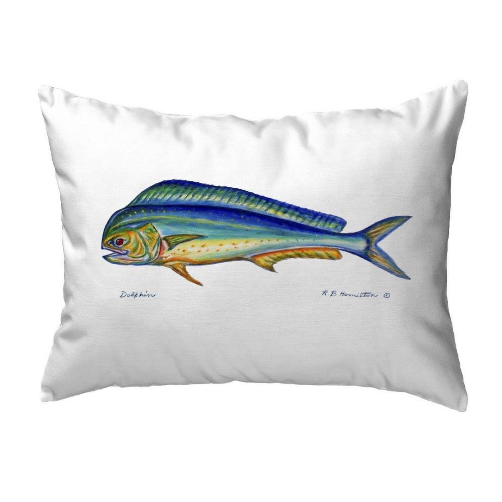 Dolphin Small No-Cord Pillow 11x14. Picture 1