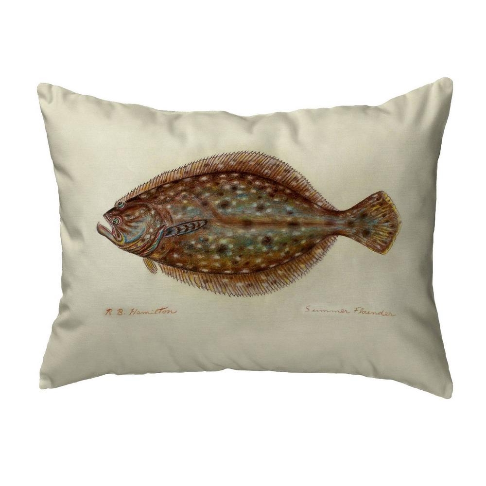 Flounder Small No-Cord Pillow 11x14. Picture 1