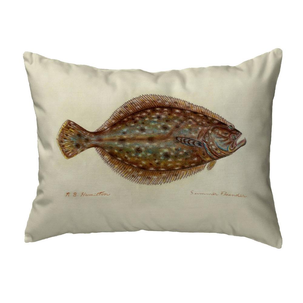 Flounder Right Small Noncorded Pillow. Picture 1