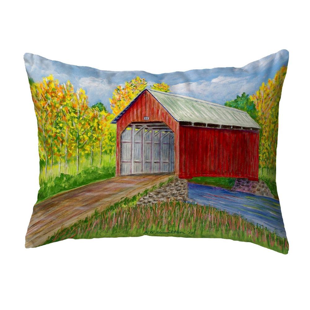 Dick's Covered Bridge Small No-Cord Pillow 11x14. Picture 1