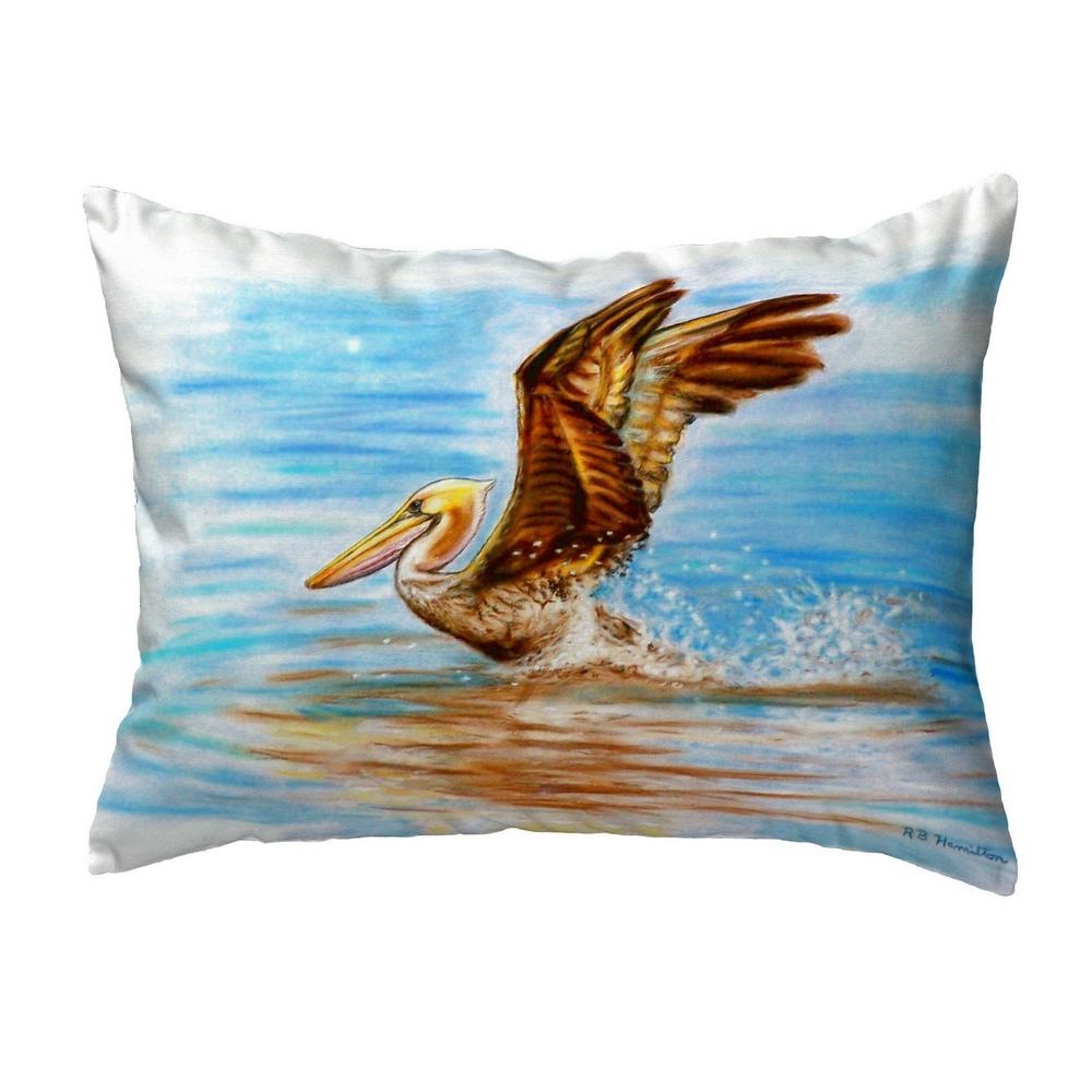 Flying Pelican Small Noncorded Pillow. Picture 1